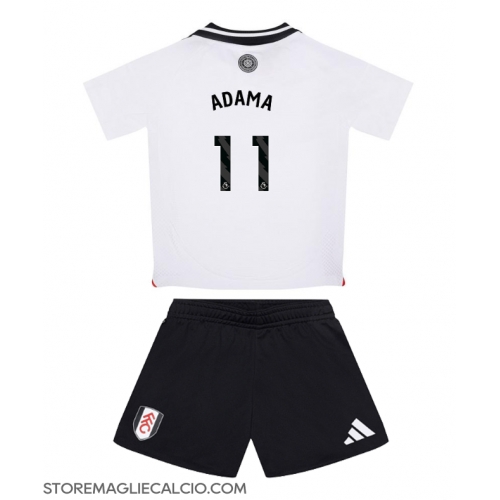 Fulham Adama Traore #11 Maglia Gara Casa Repliche 2024-25 Bambino Maniche Corte Fulham Adama Traore #11 Maglia Gara Casa Repliche 2024-25 Bambino Maniche Corte
